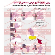 پوستر ایمنی روش صحیح خارج کردن دستکش